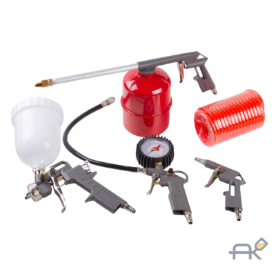 Набор пневмоинструмента ECO SGK-5 (5 предметов.верх. бак)